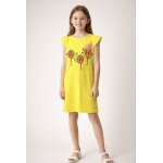 Robe jaune billieblush 10 ans coton enfant fille
