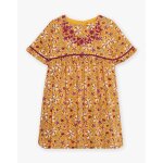 Robe jaune  imprim fleuri enfant fille (sergent major)