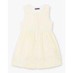 Robe jaune seersucker ceintre enfant fille (sergent major)