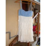 Robe jennyfer 38 bleu bretelle bustier