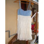 Robe jennyfer 38 bleu bretelle bustier