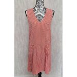 Robe jolie jolie petite mendigote taille 38 / m zigzag rouge blanc viscose
