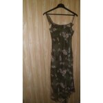 Robe kaki 3 suisses taille 36. double. longueur totale : 1, 30 m. polyester. neuve.