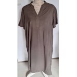 Robe kaki uni oversize fluide