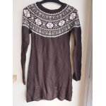 Robe logg h&m marron rose laine 9. 10 ans