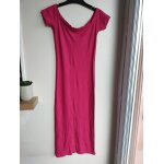 Robe longue bershka rose framboise txs
