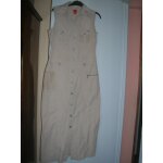 Robe longue esprit taille 40, fermeture  pressions devant, 100% coton.