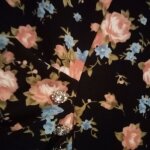 Robe longue fendue shein frenchy motif floral en coton, manches courtes, avec d�tail boutons dor�s, taille ...