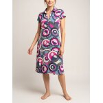 Robe manches courtes imprim�e color�e col polo jersey taille unique promod