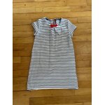 Robe marinire bleu moyen dtail noeud enfant fille (sergent major)
