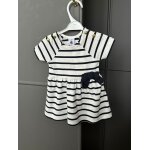 Robe marinière petit bateau blanche À rayures bleu marine 3 mois Robe marinière petit bateau blanche À rayures bleu marine 3 mois