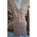 Robe moulante couleur camel