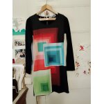 Robe multicolore � formes g�om�triques 36 s desigual.