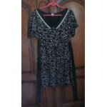 Robe noire / beige camaieu - taille 40