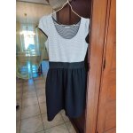 Robe noire et blanche  pois s / 36 vintage