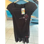 Robe noire desigual taille 34 neuve tissus velout peau de peche