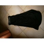 Robe noire drapee sans manche taille 36 marque etam