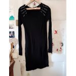 Robe noire �paulette strass argent�es 36 s 3 suisses.