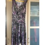 Robe noire et mauve - taille 40 - cache - cache