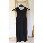 Robe noire mi - longue et moulante zara trafaldc s