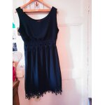 Robe noire milieu et bas dentelle 42 xl tissaia.
