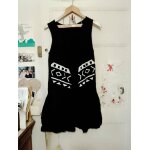 Robe noire motifs blancs 42 xl naf naf .