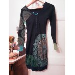 Robe noire motifs colors 34 xs desigual.