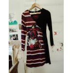 Robe noire motifs colors 38 m desigual.