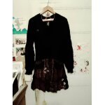 Robe noire motifs color�s 38 m desigual.