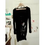 Robe noire motif oiseau cousu noir 40 l desigual.