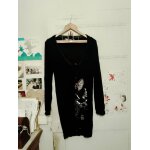 Robe noire motif oiseau noir 40 l desigual.