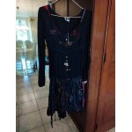 Robe noire et rouge desigual boutons m / 38 Robe noire et rouge desigual boutons m / 38