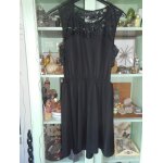 Robe noire sans manche zara m