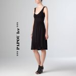 Robe noire style drapee - 3 suisses collection - t. 40 - neuve