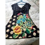 Robe noire xl  ; desigual. dos uni.