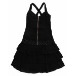 Robe noire zip�e � clous et volants. pimkie. taille 36