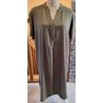 Robe oversize fluide kaki