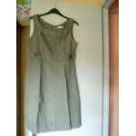 Robe promod 42 lin 55%, coton 45%.