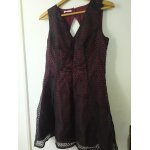 Robe promod taille 38 noire et doublure bordeaux
