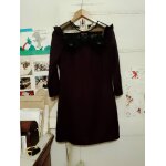 Robe prune haut dentelle noire 36 s morgan de toi neuve. Robe prune haut dentelle noire 36 s morgan de toi neuve.