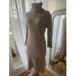 Robe pull beige À mailles she in hiver / sweater dress with mesh winter Robe pull beige À mailles she in hiver / sweater dress with mesh winter