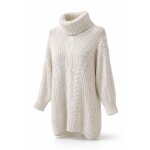 Robe pull blanche shein taille l