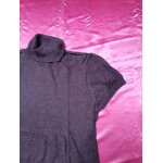 Robe pull col roulé marron glacé Robe pull col roulé marron glacé