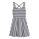 Robe rayée marine et blanc en jersey - h&m - t. m - neuve Robe rayée marine et blanc en jersey - h&m - t. m - neuve