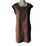 Robe la redoute taille 40 marron polyester tbe