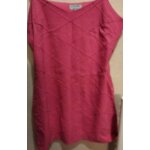 Robe rose  bretelles et fermeture clair (sur un ct) - saison t - taille 42