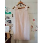 Robe rose claire noeuds aux �paules 42 xl naf naf.
