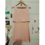 Robe rose claire taille dentelle 36 s naf naf.