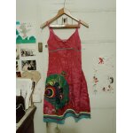 Robe rose motifs multicolores 34 xs desigual.