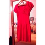 Robe rouge bas et manches bords dentelle 34 xs morgan.